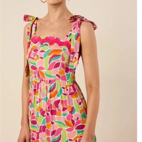 Umgee Caroline Maxi Dress with Ric Rac - Picture 4 of 5